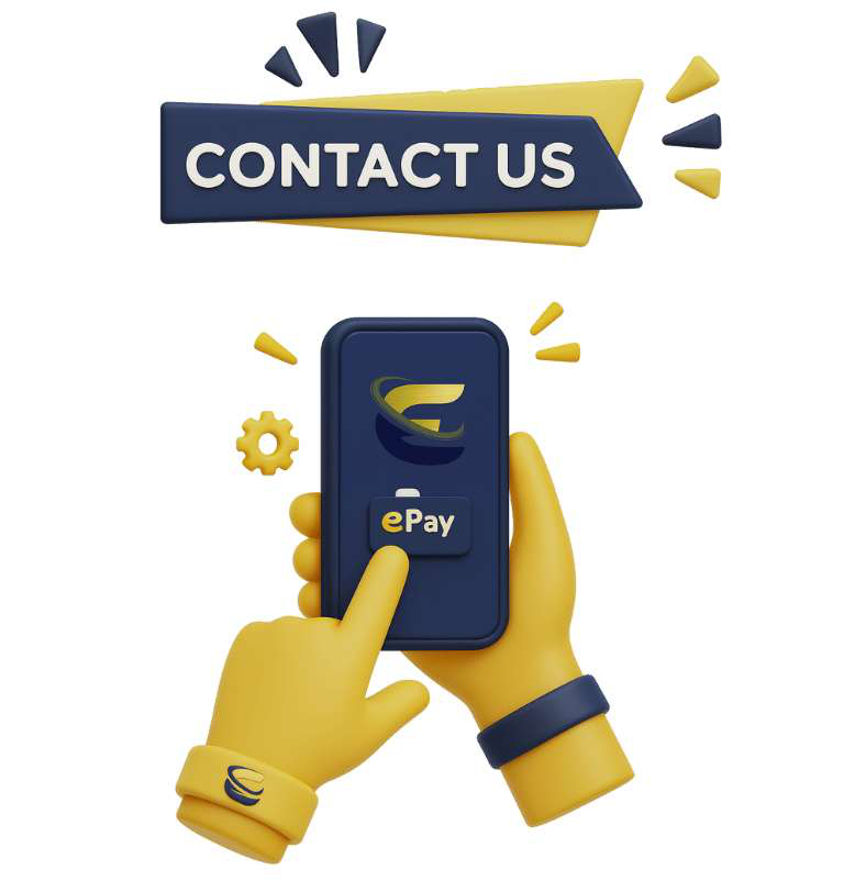 E Pay contact us page support icon